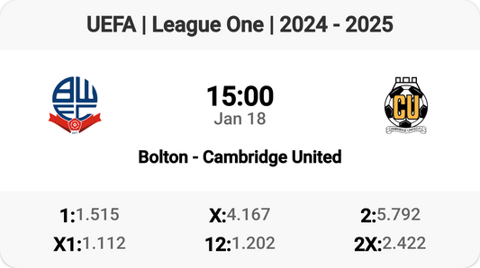 Exciting Clash: Bolton vs Cambridge United! ⚽️