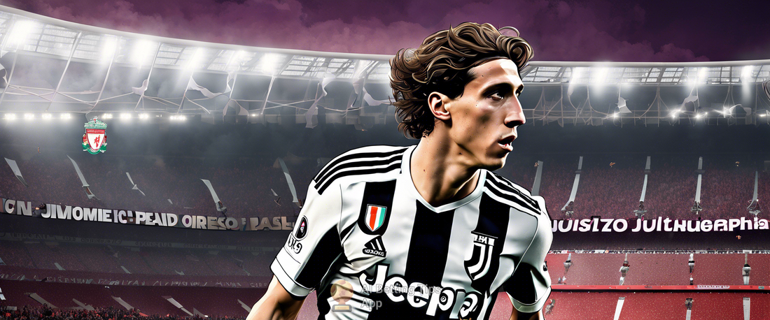 Federico Chiesa in action during a match for Juventus.