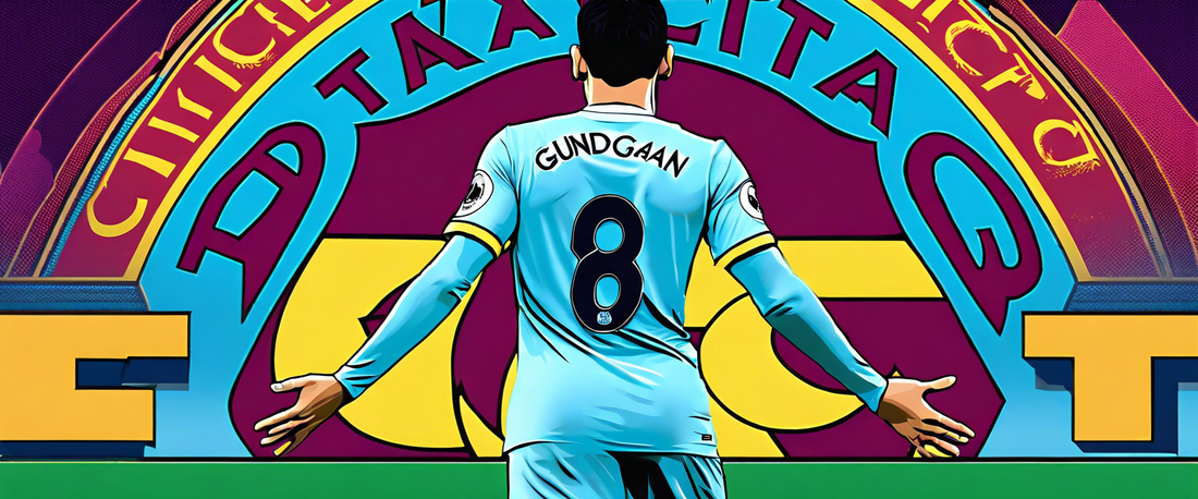 Ilkay Gundogan celebrates rejoining Manchester City after Barcelona exit.