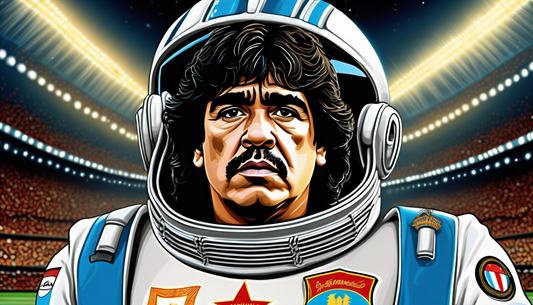 Diego Maradona: A Cosmic Legend in a Castle!