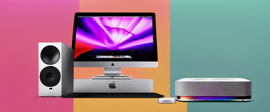 Apple's Mac Mini next to an Apple TV for size comparison.