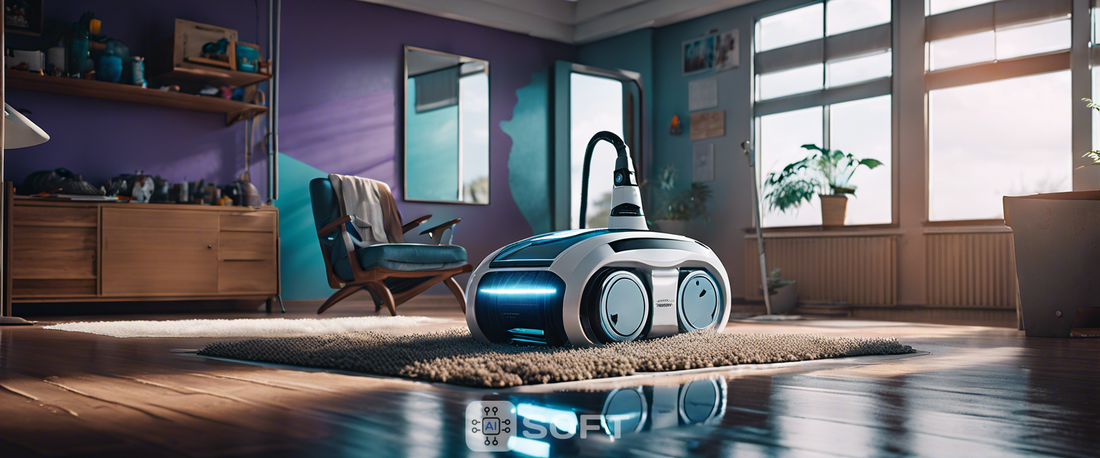 Narwal Freo X Ultra robot mop in action on a hardwood floor.