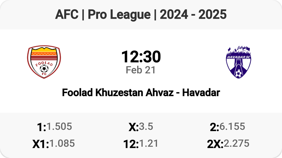 Foolad vs Havadar: Clash of Titans! ⚽🔥