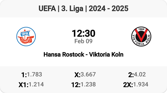 Hansa Rostock Faces Viktoria Koln in Thrilling 3. Liga Clash!