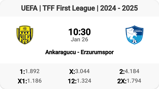 Ankaragucu vs Erzurumspor: Clash of Titans!