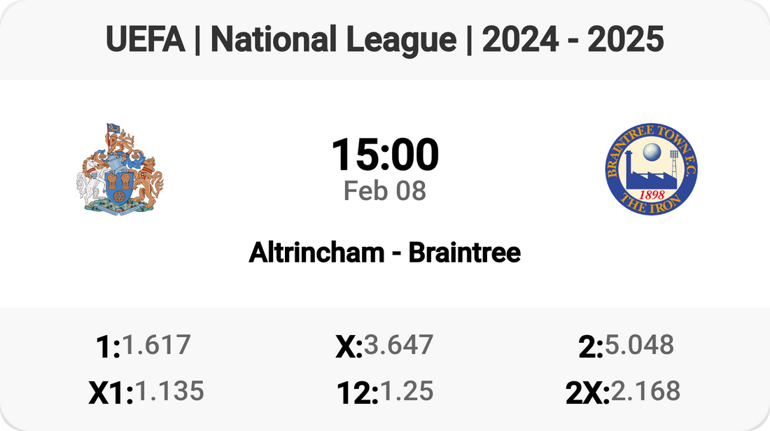 Thrilling Clash: Altrincham vs Braintree! ⚽🔥