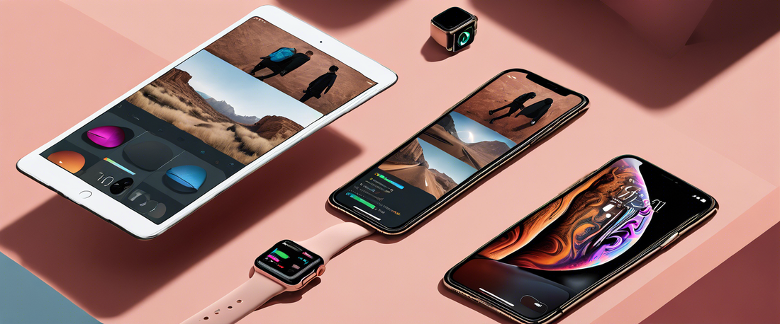 Apple logo with iOS and watchOS updates announcement