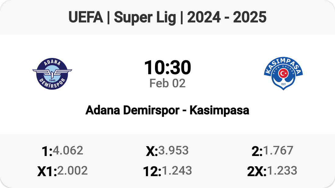 🔥 Adana Demirspor vs Kasimpasa: Can They Shine Bright? 🌟