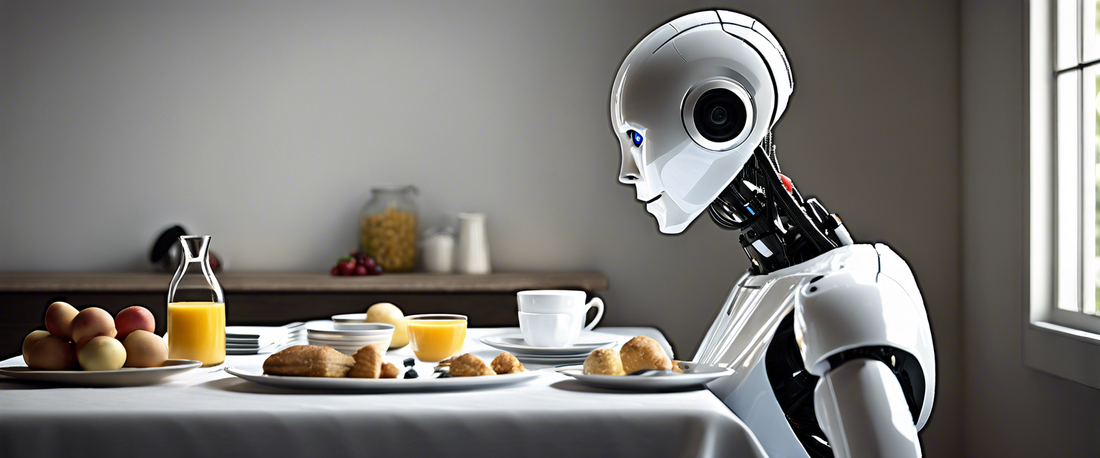 Unitree G1 humanoid robot with advanced features designed for various tasks including cooking.