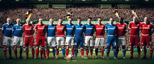 Celtic and Aberdeen players celebrate during recent Scottish Premiership matches.