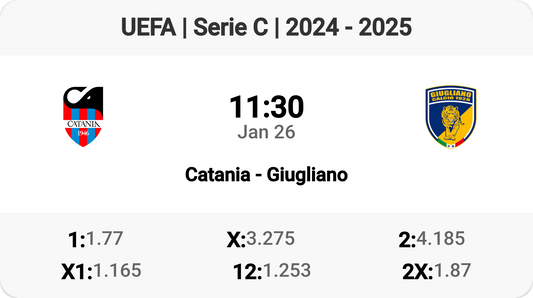 Catania vs Giugliano: The Serie C Showdown!