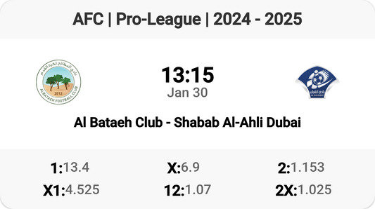 Al Bataeh Club vs Shabab Al-Ahli Dubai - Clash of Titans!