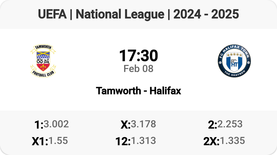 Tamworth vs Halifax: Clash of Titans!