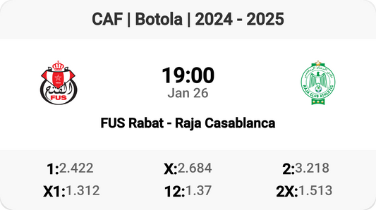 Epic Clash: FUS Rabat vs Raja Casablanca! ⚽🔥