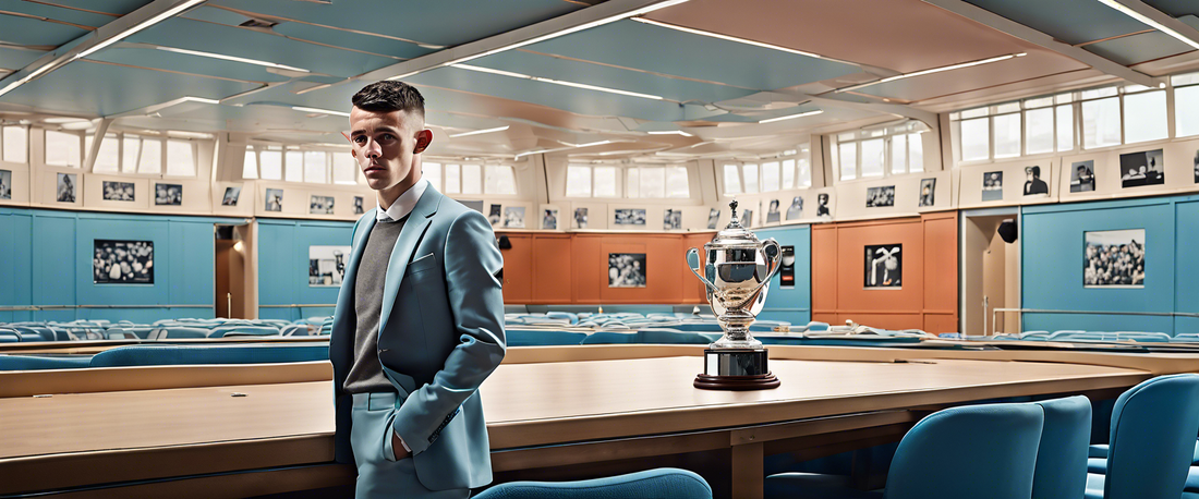 Phil Foden and Bunny Shaw celebrate their PFA Player of the Year wins.