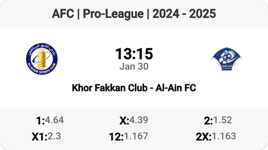 Exciting Clash: Khor Fakkan Club vs Al-Ain FC!