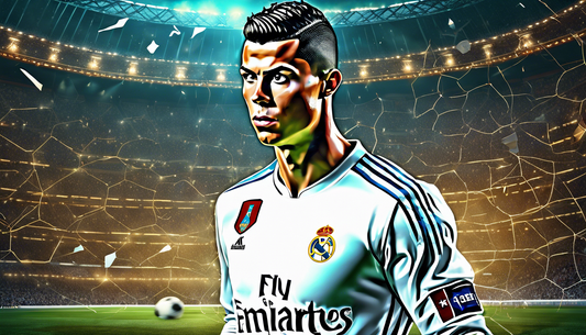 Epic Clash: Ronaldo in a Cyberpunk Medieval Arena!