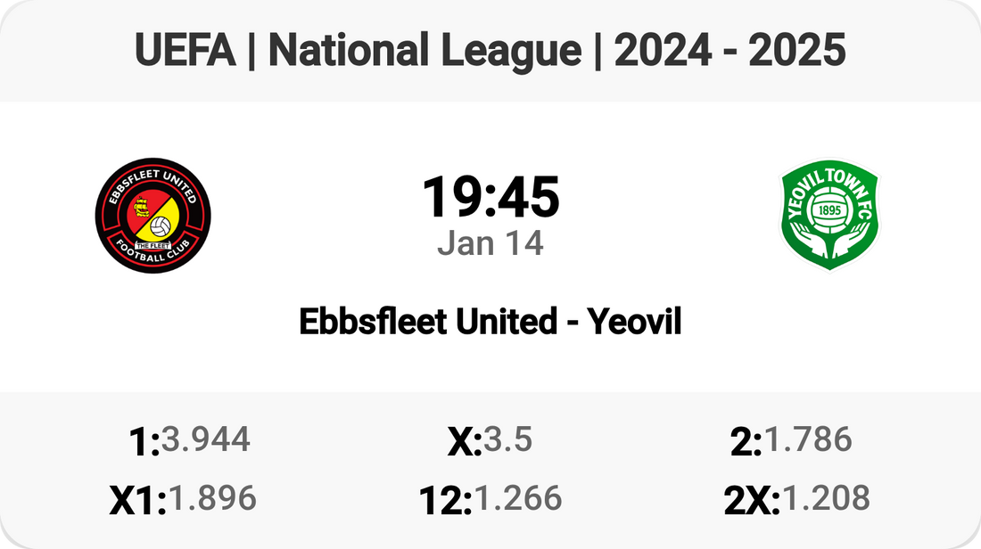 Epic Clash: Ebbsfleet United vs Yeovil! ⚽️