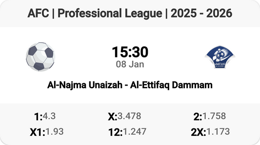 Al-Najma vs Al-Ettifaq Showdown! ⚽🔥