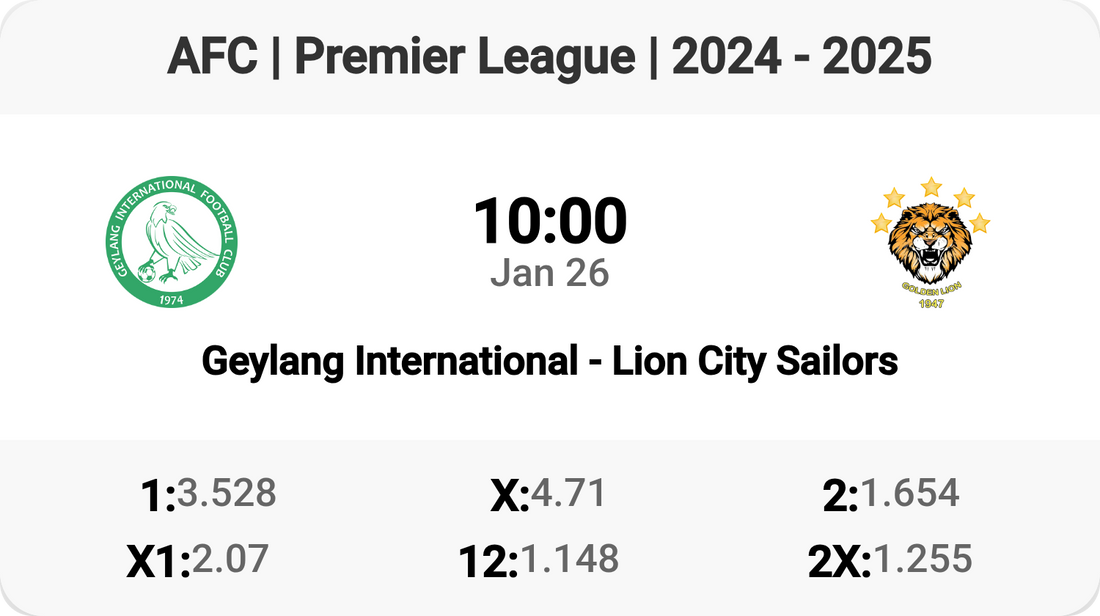 Geylang vs Lion City: Clash of Titans! ⚽️🔥