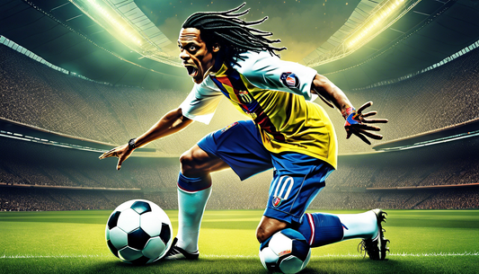 Epic Ronaldinho Bicycle Kick in Cyberpunk Style!