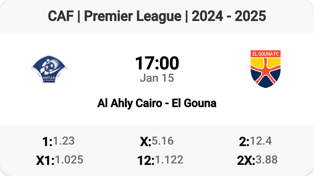 🔥 Al Ahly vs El Gouna: Premier League Clash! 🔥