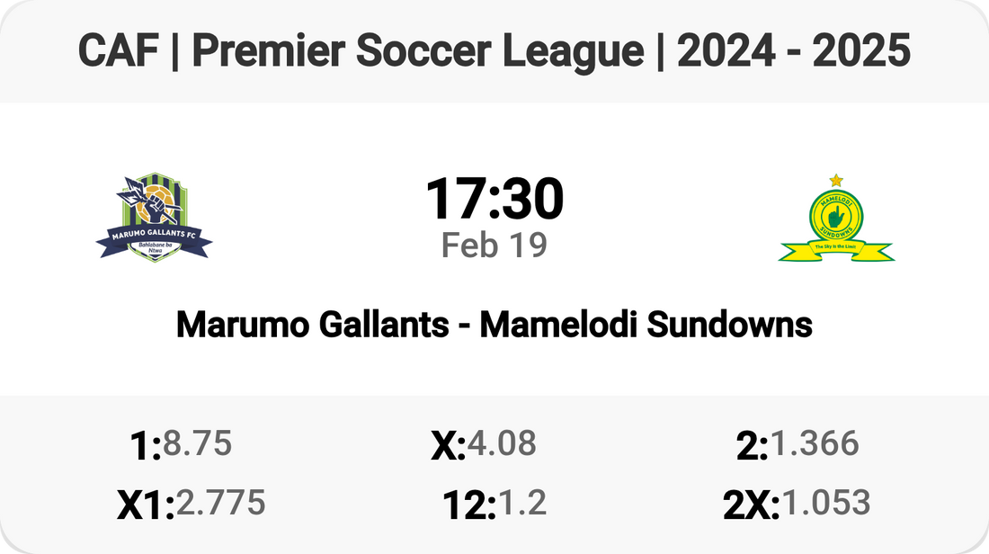 Epic Clash: Marumo Gallants vs Mamelodi Sundowns! ⚽🔥