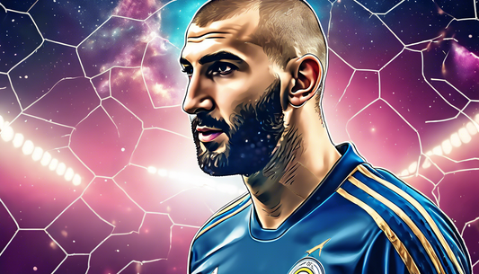 Epic Space Showdown: Benzema in Cyberpunk Style!