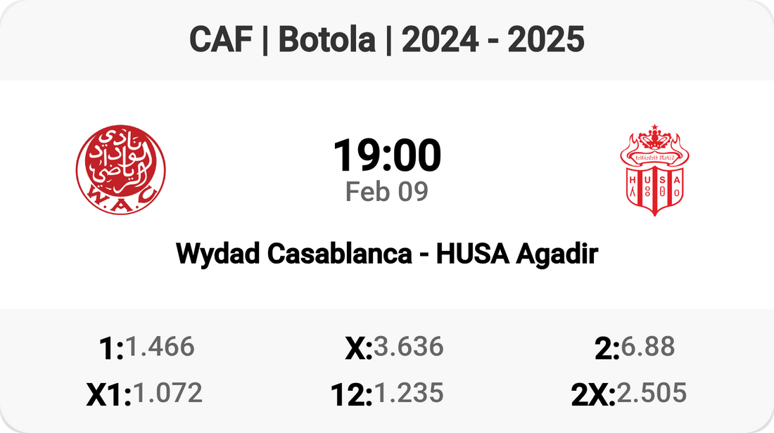 Wydad vs HUSA: Clash of Titans! ⚽️🔥