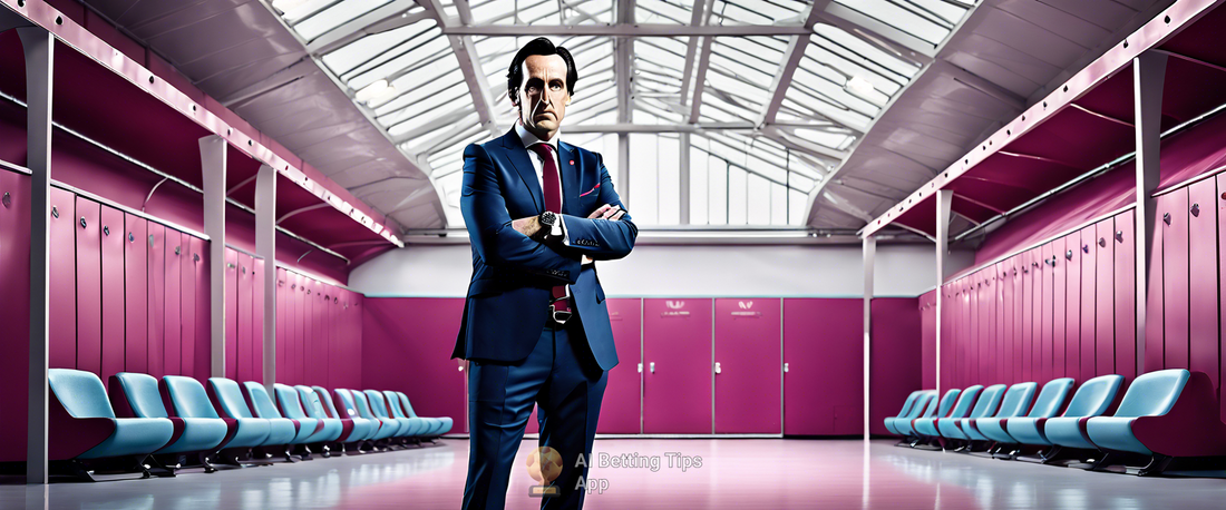 Unai Emery during an interview at Aston Villa training ground