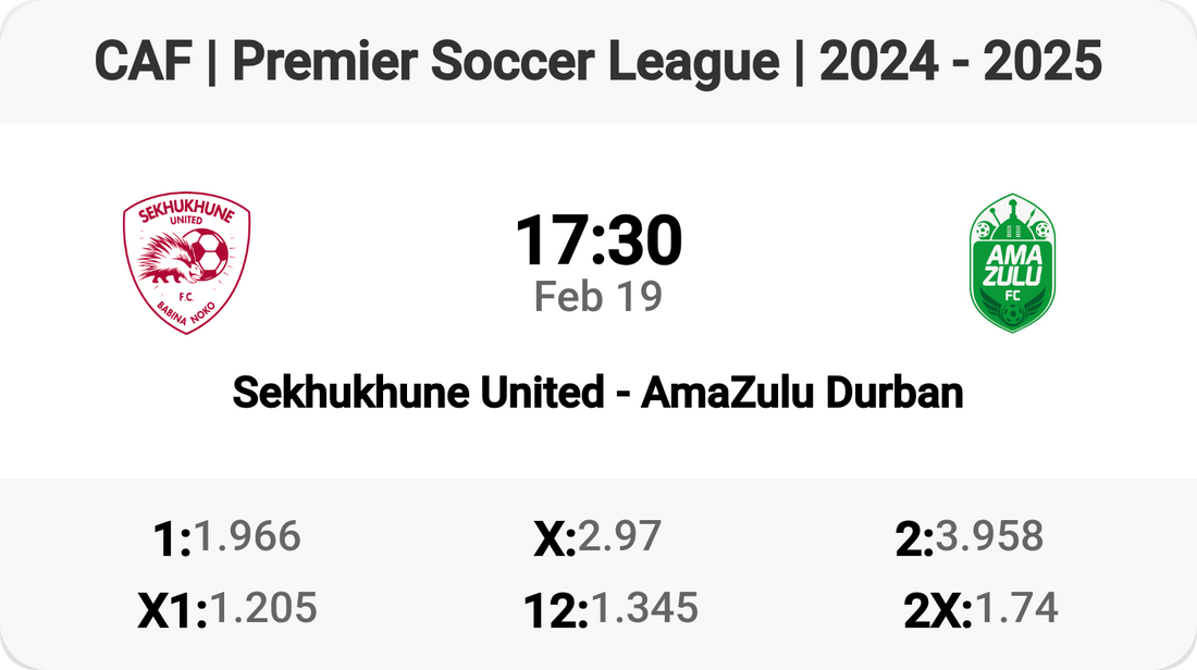 Epic Clash: Sekhukhune United vs AmaZulu Durban! 🔥⚽