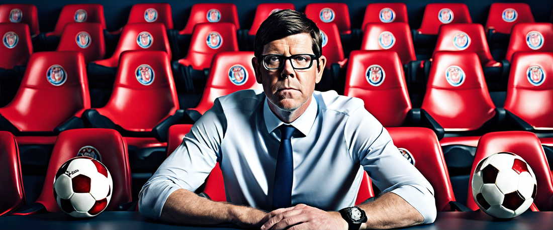 Darrell Clarke during an interview discussing Barnsley's promotion aspirations.