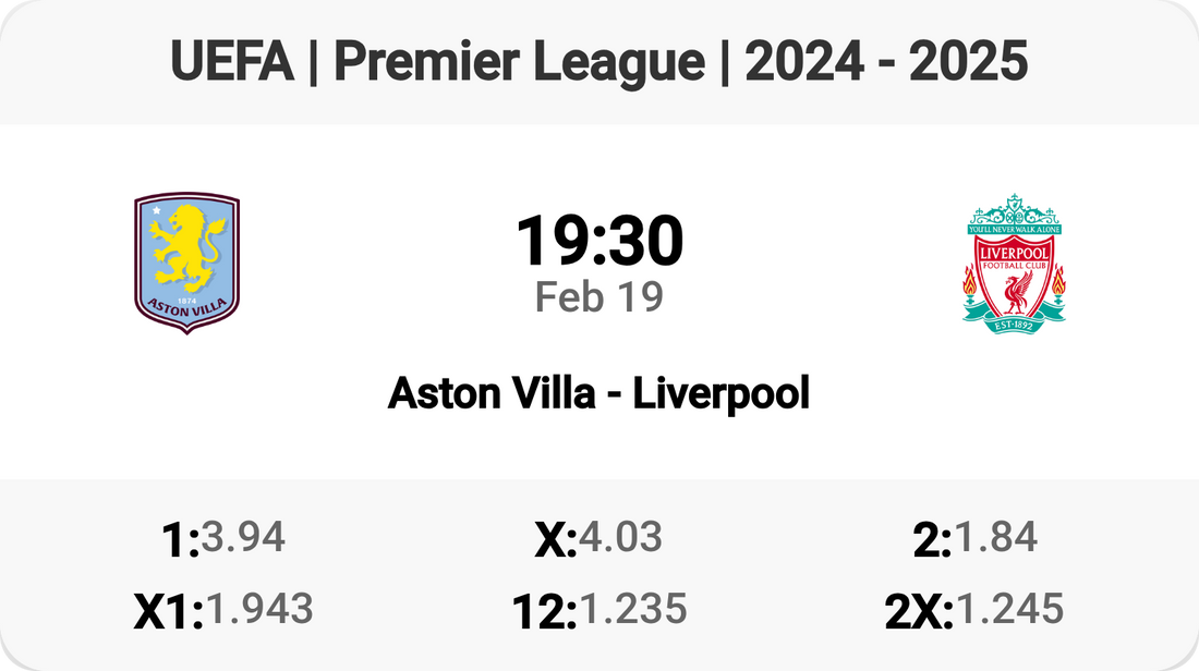 Aston Villa vs Liverpool: Premier League Showdown!