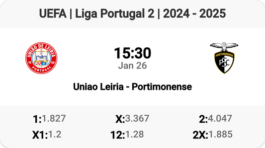 Uniao Leiria vs Portimonense: Clash in Liga Portugal 2! ⚽️🔥