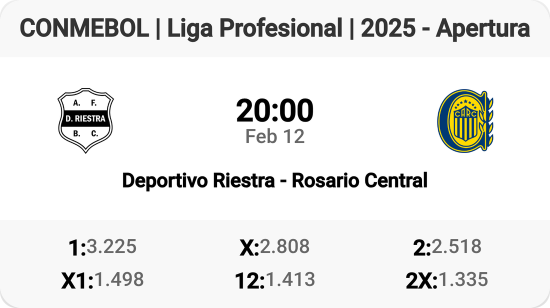 Deportivo Riestra Faces Rosario Central - Clash of Titans! ⚽