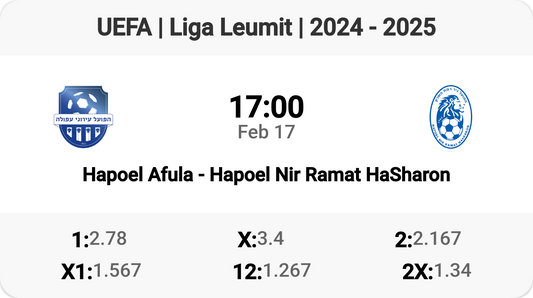 Exciting Clash: Hapoel Afula vs Hapoel Nir Ramat HaSharon!