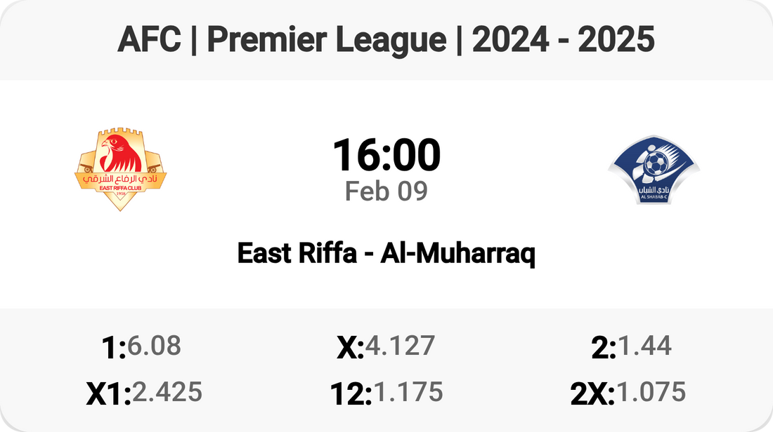 East Riffa vs Al-Muharraq Showdown! ⚽🔥