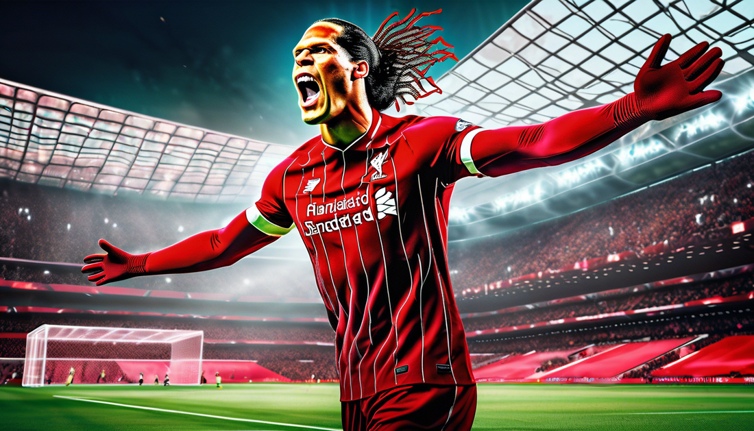 Virgil van Dijk's Epic Goal Celebration! ⚽️✨