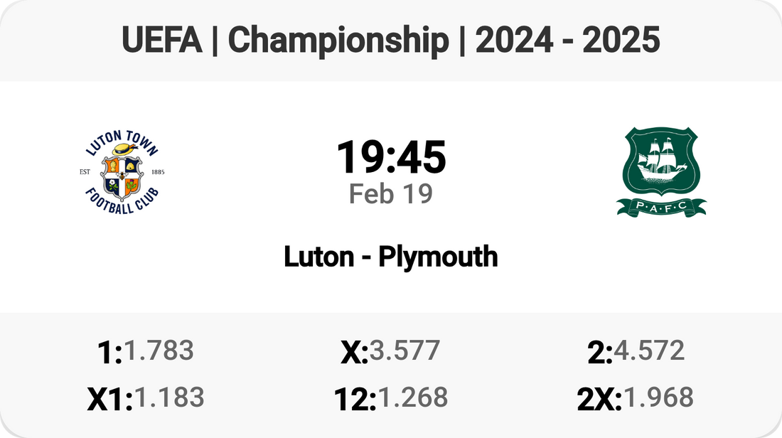 Luton vs Plymouth: Championship Clash Tomorrow!