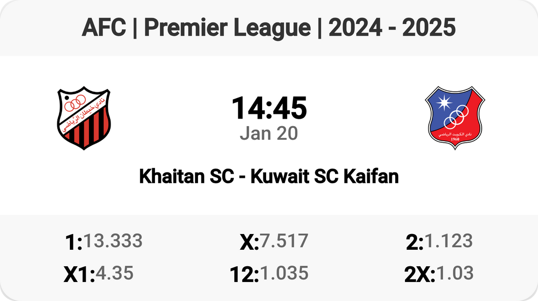 Epic Clash: Khaitan SC vs Kuwait SC Tomorrow!