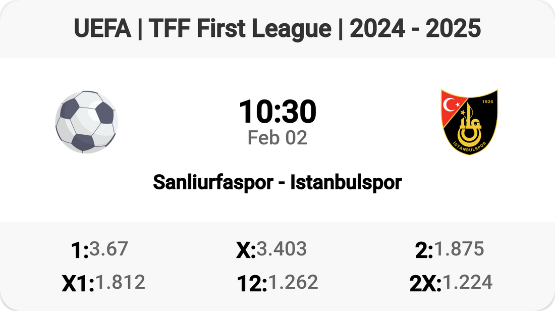 Epic Clash: Sanliurfaspor vs Istanbulspor!