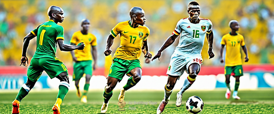 Bafana Bafana players preparing for their match against Congo-Brazzaville.