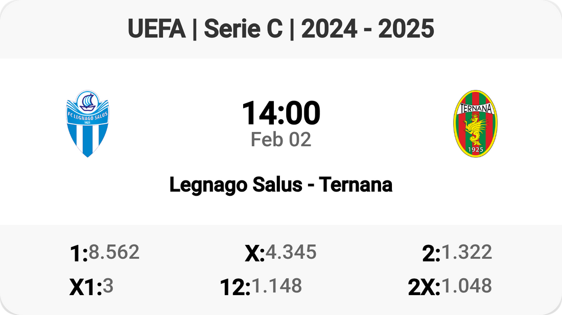 Legnago Salus vs Ternana: Who Will Shine Tomorrow?