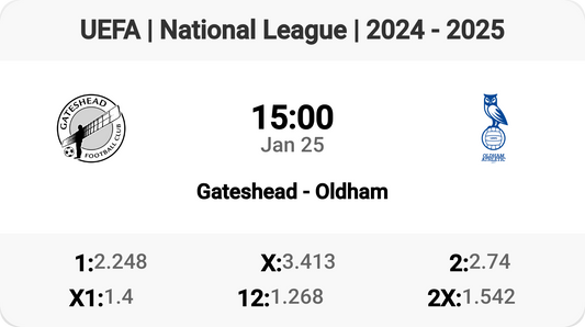 Epic Clash: Gateshead vs Oldham Tomorrow!