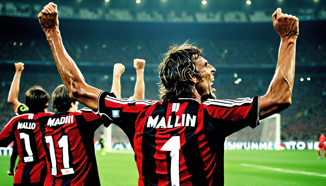 Epic Celebration: Paolo Maldini's Finest Moment!