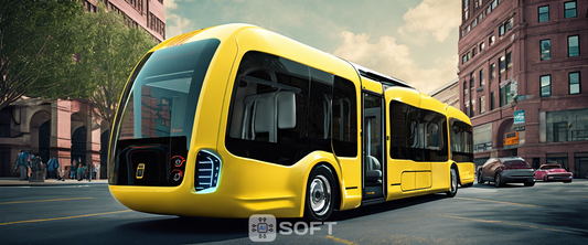 May Mobility's all-electric robo-bus designed for urban transit with swappable batteries.