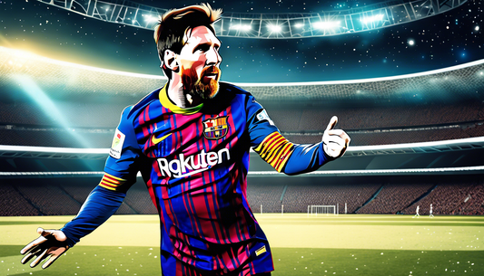 Messi in Space: A Cosmic Kick!