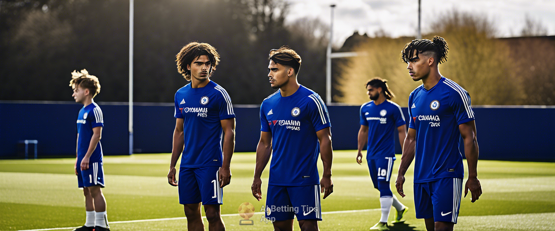 Reece James training at Chelsea after recovering from hamstring injury.