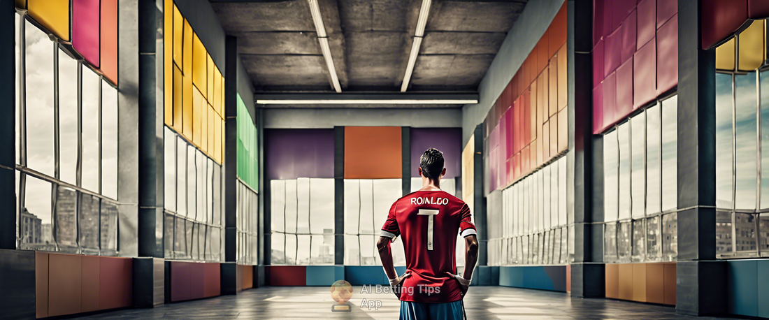 Cristiano Ronaldo during a match, representing his ambitions in football.