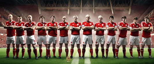 Nottingham Forest players showing frustration with a referee decision during a match.